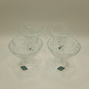 Godinger South Beach Shannon Crystal Dessert Cups.  24% Crystal